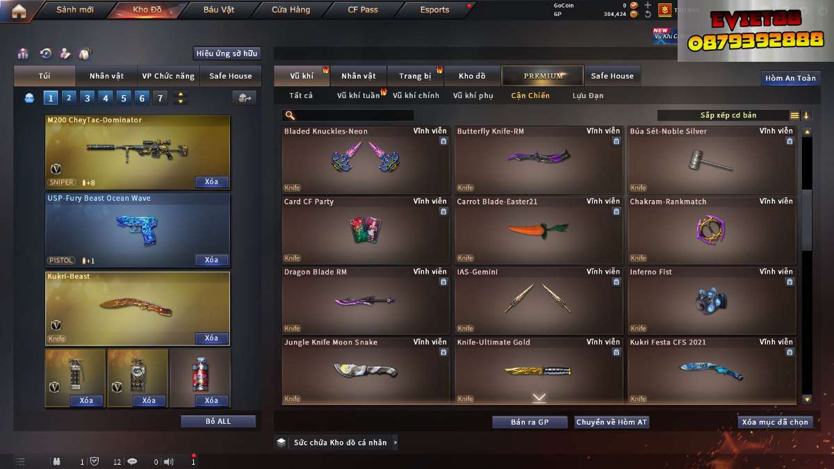 shop acc cf uy tin gia re